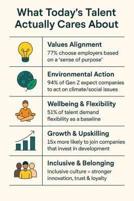 What employees care about in a company